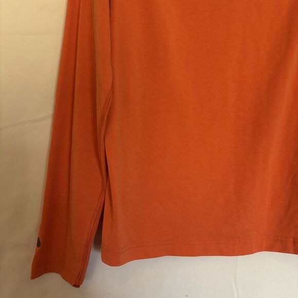 STIO Men's Sweater 1/4 Zip Pullover Lightweight Thumbholes Orange Size Medium - Picture 10 of 16
